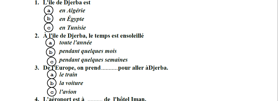 النموذج الاسترشادى الثانى بالاجابة النموذجية فى اللغة الفرنسية بنظام البوكليت للصف الثالث الثانوى
