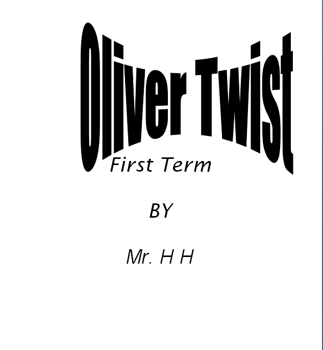 المراجعة النهائية لقصة اوليفر توست فى اللغة الانجليزية للصف الاول الثانوى الترم الاول