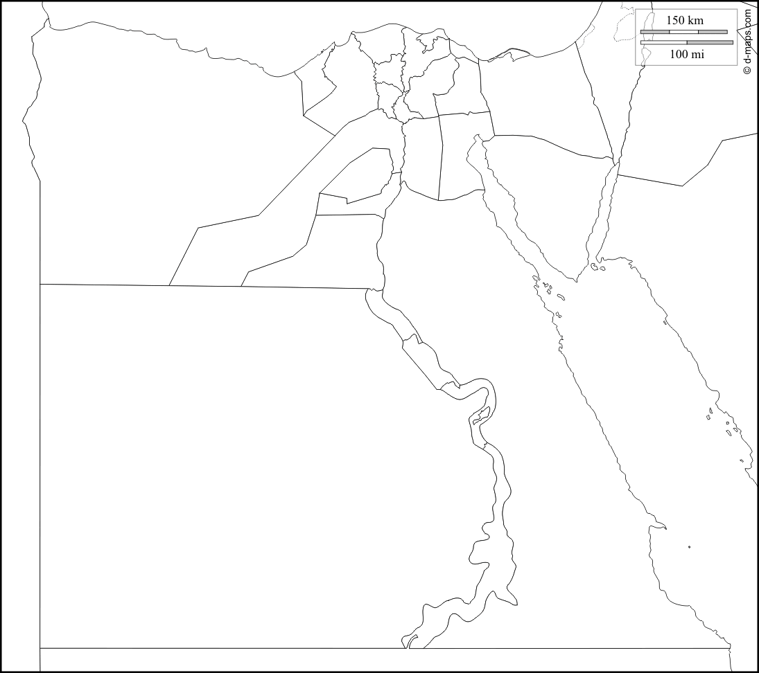 Египет на карте